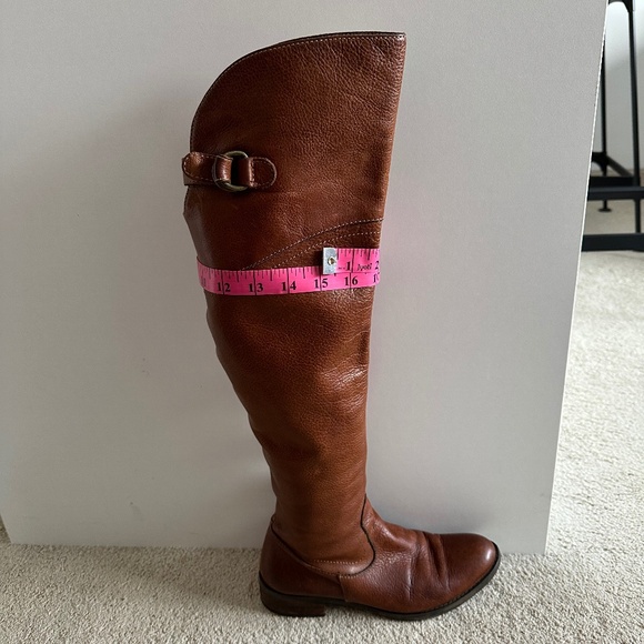BROWN’S Italian Leather Over the Knee Boot Lavorazione Artigiana - Size 37 (6.5) - Picture 7 of 8